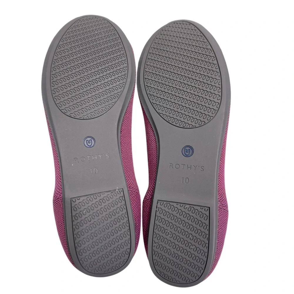 Rothy’s Flats‎ around Almond Toe Berry Purple Womens 10 Loafers Closed Toe Shoe